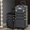 Embellir - 7 In 1 Cosmetic Makeup Trolley Black/gld
