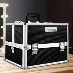 Embellir - Portable Cosmetic Beauty Makeup Case Black