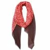 DLUX Scarves DLUX - Nuovo Spot Print Solid Border Scarf Rosewood 190x70cm