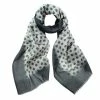DLUX Scarves DLUX - Darby Dip Spot Scarf Charcoal 190x70cm