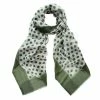 DLUX Scarves DLUX - Darby Dip Spot Wool / Silk Scarf Lichen 190x70cm