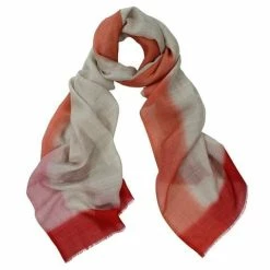 DLUX Scarves DLUX - Frankie Dipped Wool / Silk Scarf Berry 190x70cm