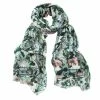 DLUX Scarves DLUX - Flower Rainbow Modal Digi Print Scarf Sage 200x70cm