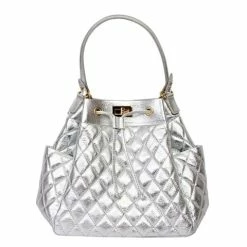 Marlafiji - Lulu Quilted Duffel Bag Silver