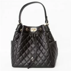 Marlafiji - Lulu Quilted Duffel Bag Black/Gold