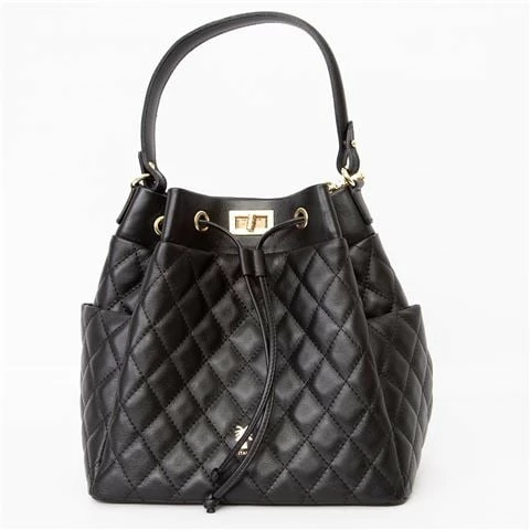 Marlafiji - Lulu Quilted Duffel Bag Black/Gold
