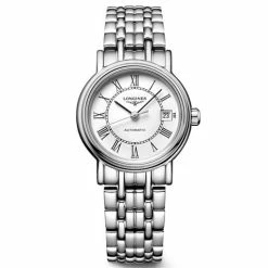 Longines - Présence White Automatic 12 Roman Watch 25.5mm