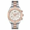 Tissot - Tissot PR 100 Sport Chic Chronograph Watch W/Diamonds & Gold PVD 38mm