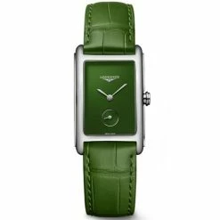 Longines - Dolce Vita Green Alligator Leather Watch 23.30x37