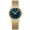 Mondaine - Swiss Railways Classic Ocean Blue Quartz Watch S.S & Gold PVD 36mm