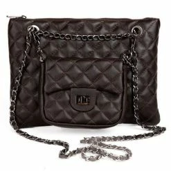 Marlafiji - Tori Brown Quilted Two In One Bag