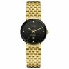 Rado - Florence Black Dial W/Diamonds Gold PVD Watch 30mm