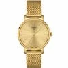 Tissot - Everytime Lady S/Steel Watch W/Yellow Gold PVD & Champagne Dial 34mm