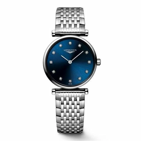 Longines - La Grande Classique Diamond Blue Dial Stainless Steel 24mm
