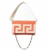 Iosifina - Ikarus Clutch With Leather Meander & Double Strap Peach