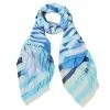 DLUX Scarves DLUX - Charlotte Digital Print Oblong Scarf Blue