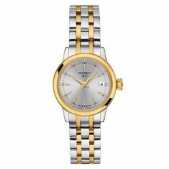 Tissot - Classic Dream Lady Quartz Watch S.Steel W/Gold PVD & Silver Dial 28mm