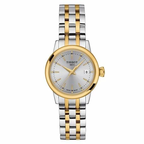Tissot - Classic Dream Lady Quartz Watch S.Steel W/Gold PVD & Silver Dial 28mm