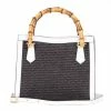 Marlafiji - Kendall Bamboo Handle Bag Black/White