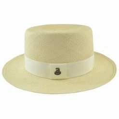 Panama Hats - Boater Medium Beige