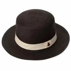Panama Hats - Boater Large Black