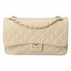 Marlafiji - Bianca Quilted Leather Handbag Cream