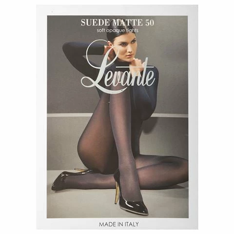 Levante - Suede Matte 50 Soft Opaque Tights Nero Extra Tall