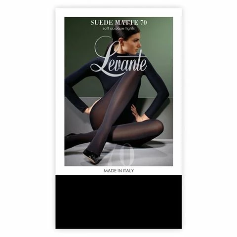 Levante - Suede Matte 70 Denier Tights Extra Tall Nero