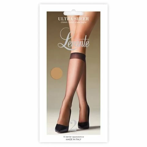 Levante - Classic Ultra Sheer Knee Highs Visone 2 Pairs