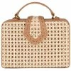 Mehry Mu - Fey Box Leather & Rattan Bag Latte