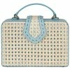Mehry Mu - Fey Box Leather & Rattan Baby Blue