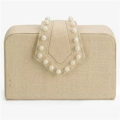Mehry Mu - Fey Evening Box Silk Linen & Pearls