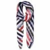 DLUX Scarves DLUX - Harlo Silk Digital Print Scarf Large Navy