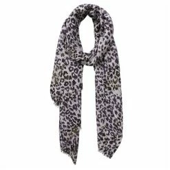 DLUX Scarves DLUX - Kenya Print Wool Silk Check Wrap Mocha