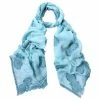 DLUX Scarves DLUX - Paradise Clipped Jacquard Scarf Turquoise