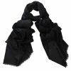 DLUX Scarves DLUX - Valentine Embroidered Wrap Black