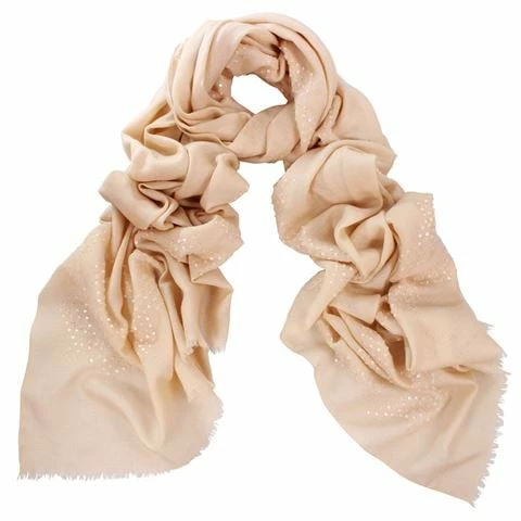 DLUX Scarves DLUX - Valentine Embroidered Wrap Sand