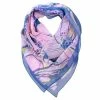 DLUX Scarves DLUX - Miranda Silk Digi Print Scarf Blue