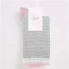 Levante - Lina Fine Stripe Crew Socks Grey Marle One Size