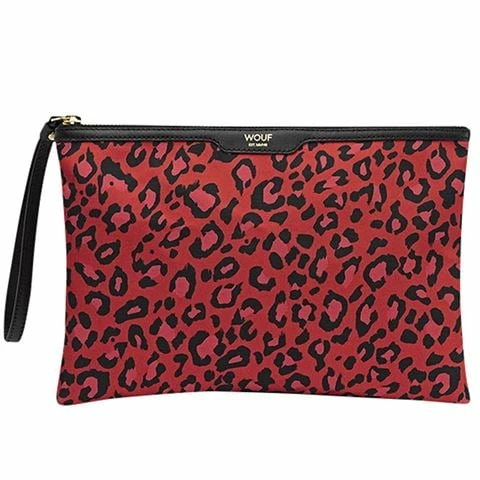 Wouf - Night Clutch Red Leopard