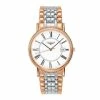 Longines - Presence Wht Dial Ros Gold & S/Steel Watch 38.5mm