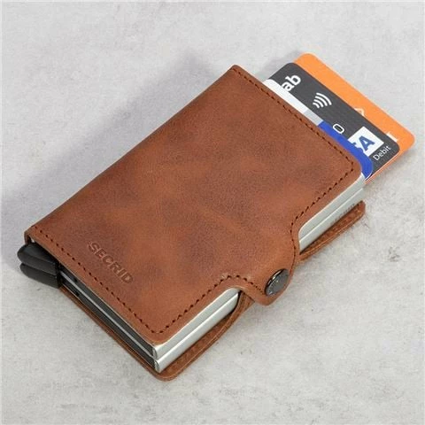 Secrid - Twinwallet Vintage Cognac Silver