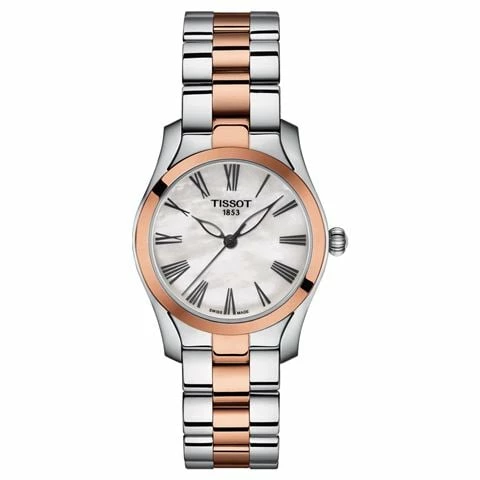 Tissot - T-Wave S/Steel & Rose Gold PVD MOP Watch 30mm
