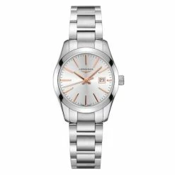 Longines - Conquest Classic S/Steel Silver Dial Watch 29.5mm