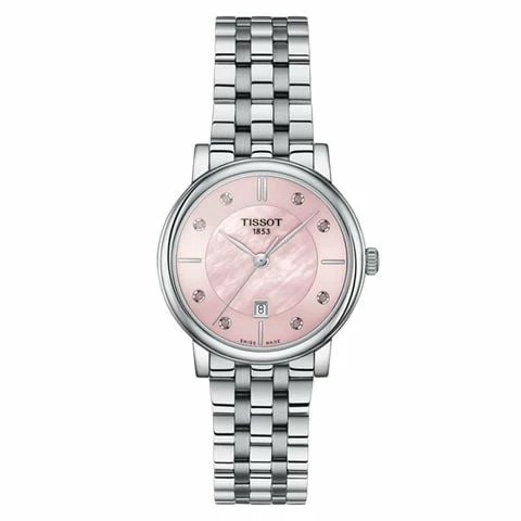Tissot - Carson Premium Pink MOP W/Topaz Indices Watch 30mm