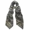 DLUX Scarves DLUX - Dallas Dobby Weave Printed Scarf Black