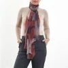 DLUX Scarves DLUX - Natasha Silk Crinkle Wrap Sienna