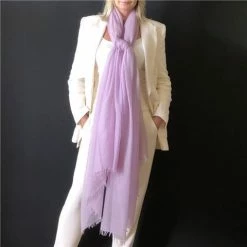 Cashmere Luxe - Cloud Cashmere Handloom Wrap Lavender