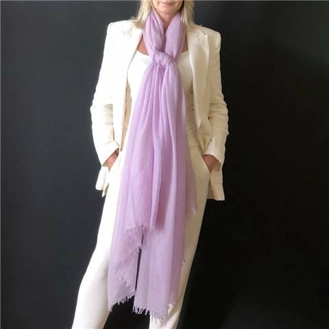 Cashmere Luxe - Cloud Cashmere Handloom Wrap Lavender