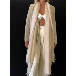 Cashmere Luxe - Cloud Cashmere Handloom Wrap Soft Pink